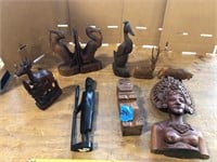 Carved Wood Animals and Figures