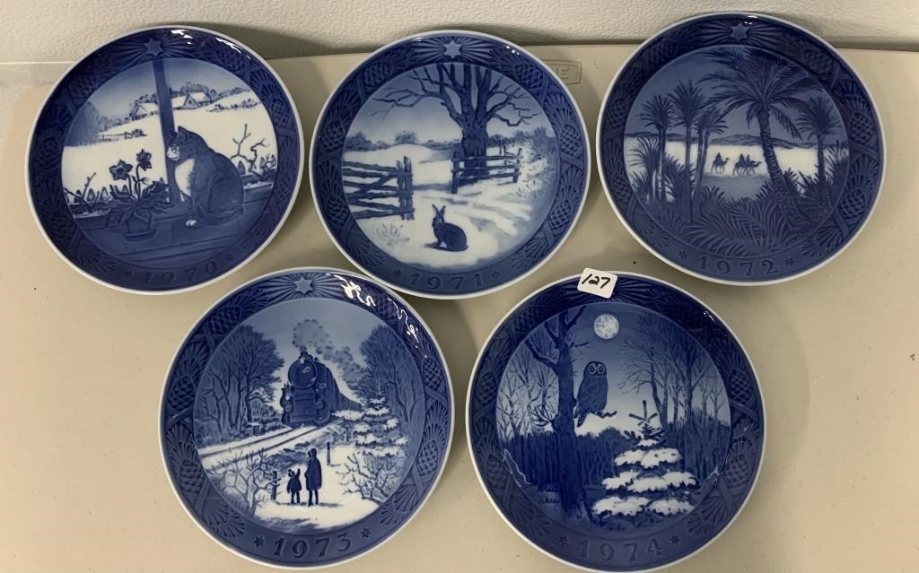 5 Royal Copenhagen Plates (7") NO SHIPPING