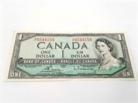 Billet de 1 dollar 1954