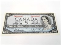 Billet de 5 dollars 1954