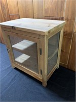 Wooden Cabinet with Screened Door & Sides