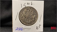 1946 Canadian 50 cent coin