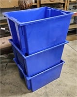 Stacking Blue Totes