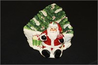 Santa Claus and Christmas Tree Snack Tray