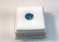 3.75ct mm varies oval Blue Zircon