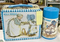 HOLLY HOBBIE METAL LUNCHBOX W/ THERMOS BOTTLE