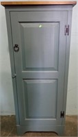 BLUE PAINTED CUPBOARD 23x13x53