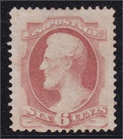 US Stamps #159 Mint No Gum fresh 6 cent, CV $120