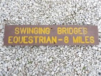Equestrian Bridge State / National Park Sign