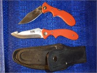 NWTF Straight & Lock Blade Knife in Sheath