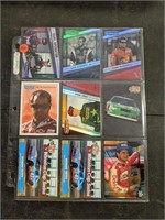 1 Sheet of NASCAR Racing Cards