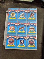 Lot of Fleer Baseball Team Stickers