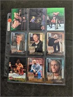 1 Sheet of Wrestling Cards