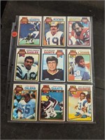 1 Sheet of Vintage Football Cards