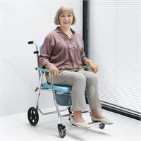 OasisSpace Shower Commode Wheelchair - 300lbs