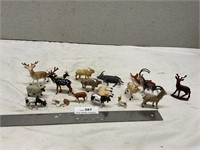 Vintage Toy Plastic Animals with Horses