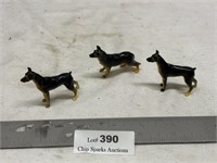 Vintage Dog Figures Ceramic? Dobermann & German