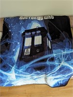 Dr Who Tardis Throw blue/black Soft!