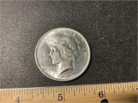 1923 Peace dollar coin