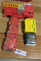 Vintage toy truck lot