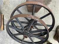 2 Cart wheels
