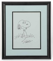CHARLES SCHULZ SNOOPY DRAWING