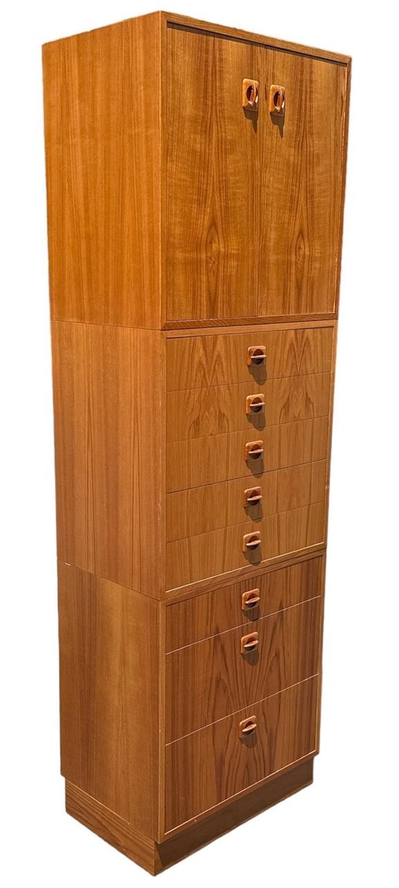 MCM Danish Modern Storage Cabinets, 3 Stackable