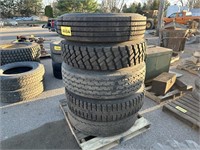 (5) Misc. 11R22.5 Tires