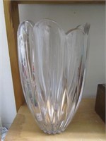 Very Thick Heavy Lead Crystal Vase