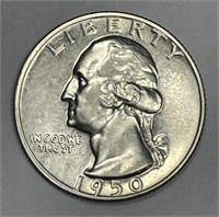 1950 Washington Silver Quarter Proof PR