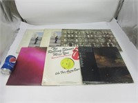 Disques vinyles 33T dont Rolling Stones, Queen et