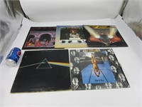 Disques vinyles 33T dont Rush , Pink Floyd et ++