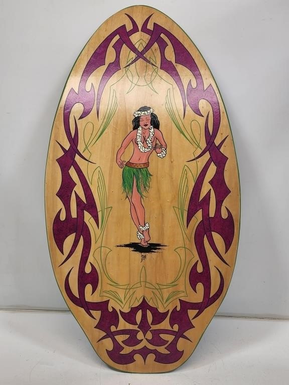 Decorated Wooden Novelty Surfboard