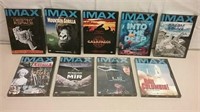 Nine IMAX DVD Videos Some Unopened