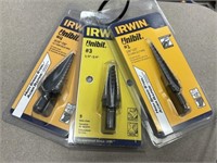 Mix Irwin Step Drill Bit x 3 Pcs