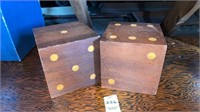 Wooden dice - 4.5 x 4.5 inches