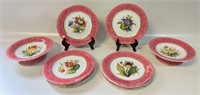 BEAUTIFUL HAND PAINTED VICTORIAN PORCELAIN DISHES