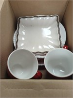 Kitchen lot red cups microwave pressure cooker