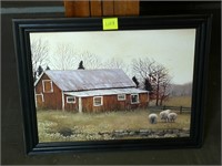 large primitive signed barn picture