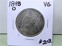 1848-O Seated Half Dollar – VG