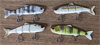 (4) New Large Game Swimbaits