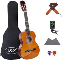 J&Z Acoustic Guitar 4/4 Full Size 39 inch