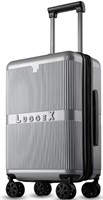 LUGGEX Carry On Luggage 20 Inch - Silver