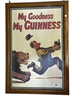 Framed Guinness Beer Advertising Poster