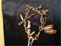 14K Gold Charm Bracelet 28.7 dwt.