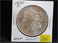 1890O Morgan Dollar