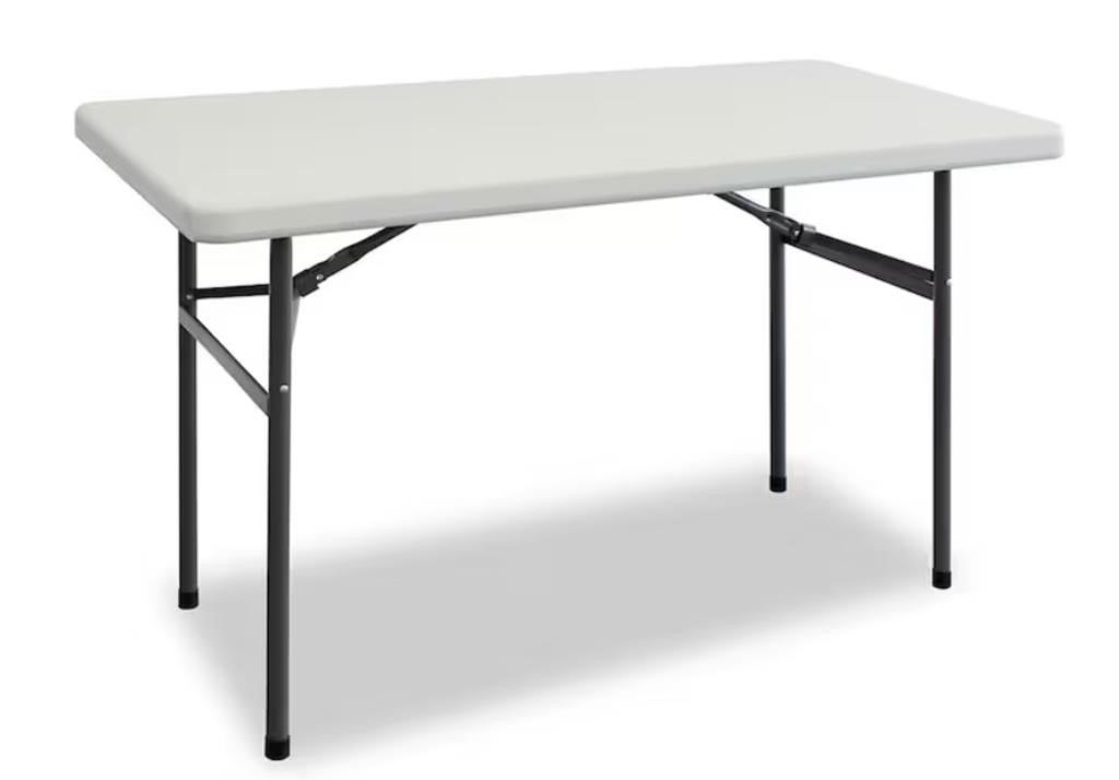 4 Ft. Length Folding Plastic Foldable Table In