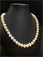 18" Cultured Pearl Necklace Sterling Clasp