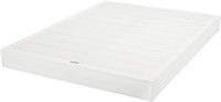 Box Spring Bed Base  9 Inch  Queen  White