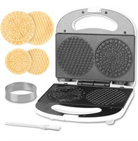 $40 Mini Pizzelle Maker Machine with a 3'' Cutter